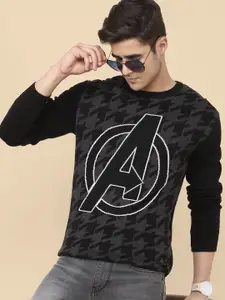 Free Authority Avengers Typography Printed Cotton Pullover
