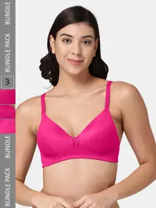 Tweens Pack Of 3 Full Coverage Non-Wired Lightly Padded Bra All Day Comfort