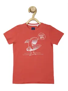 Allen Solly Junior Boys Graphic Printed Pure Cotton T-shirt