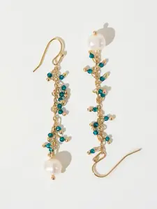 XPNSV Studded Contemporary Drop Earrings