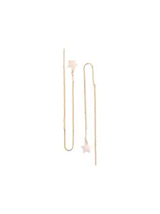 XPNSV Studded Contemporary Drop Earrings