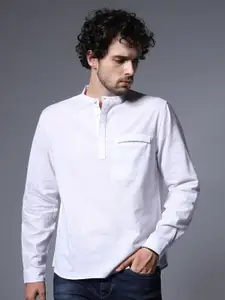 High Star Classic Regular Fit Opaque Cotton Casual Shirt