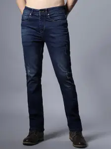 High Star Men Regular Fit Mid Rise Mildly Distressed Stretchable Jeans