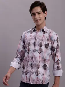 JAINISH Classic Abstract Printed Opaque Casual Shirt