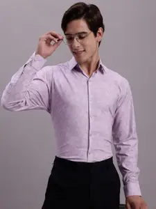 JAINISH Classic Geometric Printed Opaque Formal Shirt