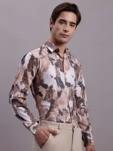 JAINISH Classic Abstract Printed Opaque Casual Shirt