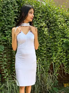 BAESD V-Neck Sleeveless Sheath Dress