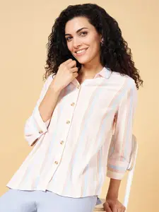 Honey by Pantaloons Striped Shirt Style Top
