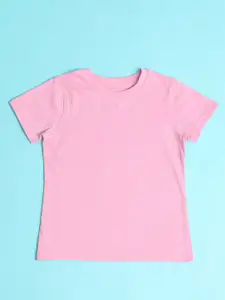 Hoop Girls Round Neck Regular Fit Cotton T-shirt