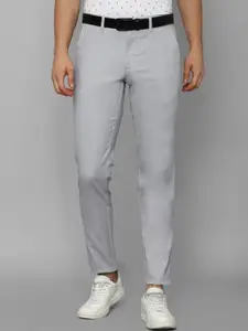 Louis Philippe Sport Mid-Rise Slim Fit Plain Cotton Formal Trousers