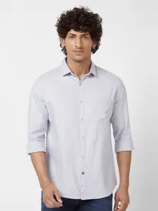 SPYKAR Classic Opaque Cotton Linen Casual Shirt