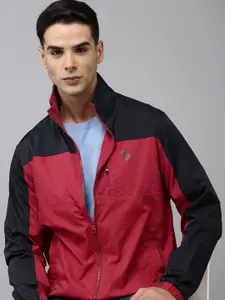 U.S. Polo Assn. Men Colourblocked Windcheater Jacket
