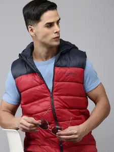 U.S. Polo Assn. Colourblocked Sleeveless Puffer Jacket