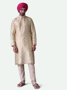 KALKI Fashion Geometric Printed Regular Kurta with Churidar