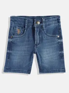 U.S. Polo Assn. Kids Boys Washed Denim Shorts