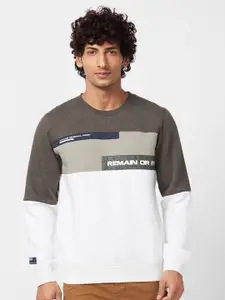 SPYKAR Typography Printed Sweatshirt