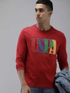 U.S. Polo Assn. Denim Co. Graphic Brand Logo Printed Pure Cotton T-shirt