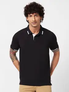 SPYKAR Polo Collar Slim Fit Cotton T-Shirt