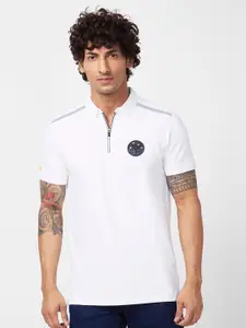 SPYKAR Polo Collar Slim Fit Cotton T-Shirt
