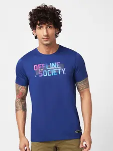 SPYKAR Typography Printed Slim Fit Cotton Casual T-Shirt