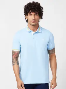 SPYKAR Polo Collar Cotton Slim Fit T-shirt