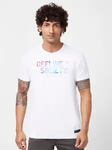SPYKAR Typography Printed Cotton T-shirt