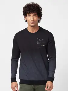 SPYKAR Typography Printed Cotton Sweatshirt