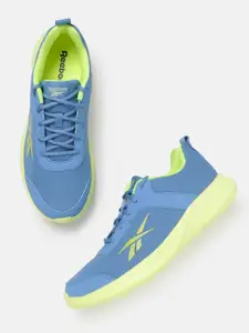 Reebok Men Woven Design Swift Approach Running Shoes with Brand Logo Detail
