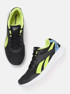 Reebok Men Woven Design Fusion Running Shoes with Brand Logo Detail
