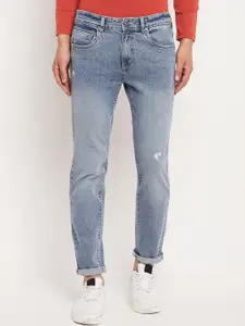 CAMLA Men Low Distress Heavy Fade Cotton Jeans