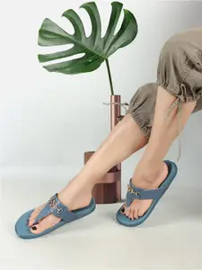 Elle Embellished T-Strap Flats