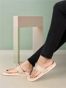ELLE Buckled T-Strap Flats