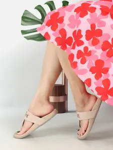 Elle Embellished T-Strap Flats