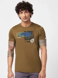 SPYKAR Graphic Printed Slim Fit T-shirt
