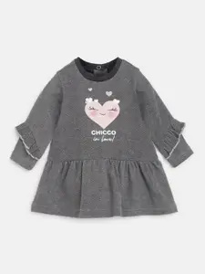 Chicco Infants Graphic Printed Cotton Drop-Waist Dress
