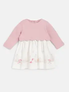 Chicco Infants Conversational Printed Cotton A-Line Dress