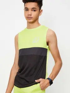 max Boys Sleeveless Regular Fit Sports T-shirt