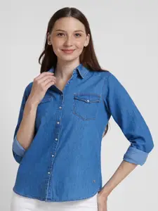 SPYKAR Classic Spread Collar Regular Fit Cotton Casual Shirt