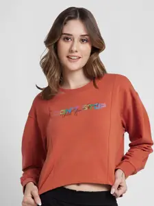 SPYKAR Typography Printed Sweatshirt