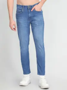 Flying Machine Men Slim Fit Low Distress Light Fade Stretchable Jeans