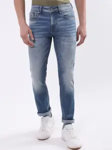 Iconic Men Skinny Fit Low Distress Heavy Fade Jeans