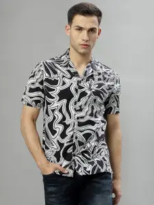 Iconic Floral Printed Spread Collar Casual Shirt