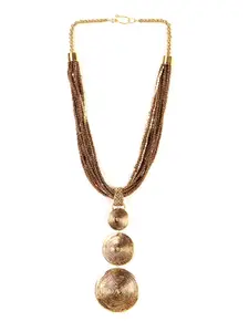 Bamboo Tree Jewels Gold-Toned Metal Gold-Plated Necklace