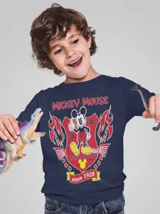 KINSEY Boys Mickey Mouse Printed Cotton T-shirt