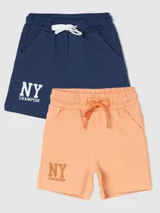 max Boys Pack Of 2 Pure Cotton Casual Shorts