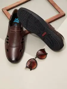 Duke Men Textured Shoe-Style Sandals