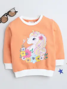 BUMZEE Infants Girls Graphic Printed Cotton Sweatshirt