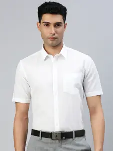Ramraj Spread Collar Regular Fit Semi Sheer Cotton Casual Shirt
