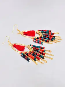 Yellow Chimes Contemporary Drop Earrings