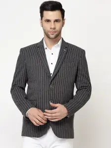 Spykee Striped Single Breasted & Slim Fit Blazer
